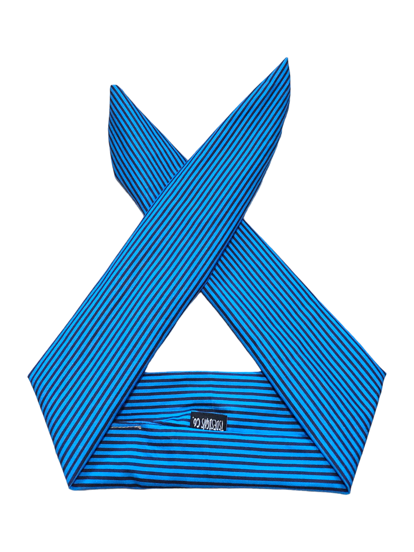 BETTY BOO BANDS™ WIRED HEADWRAP | Wicked Blue & Black Stripes