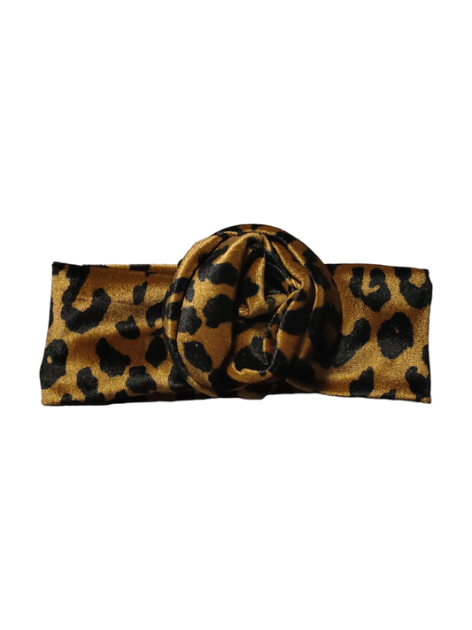 BETTY BOO BANDS™ WIRED HEADWRAP | Leopard | Velvet Bronze