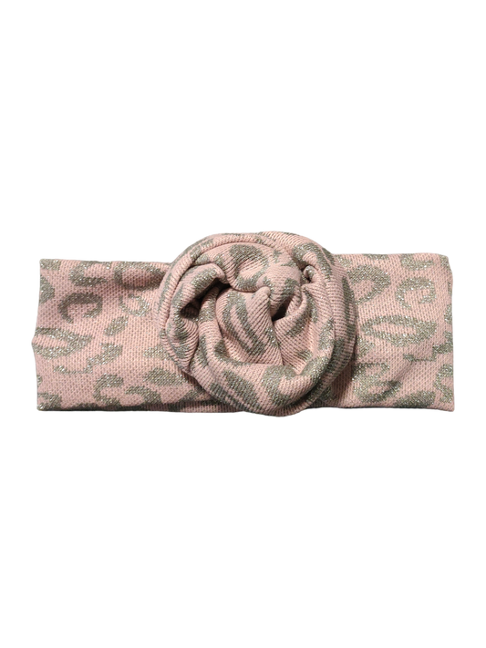 BETTY BOO BANDS™ WIRED HEADWRAP | Leopard | Knitted Pink