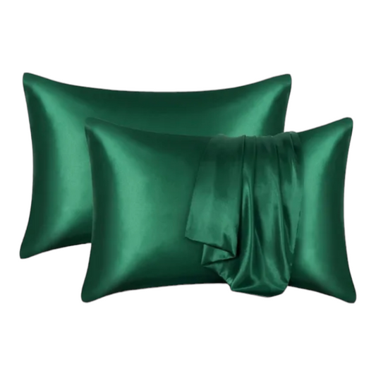 PILLOWCASE Satin Silk Emerald Green | 1 pc