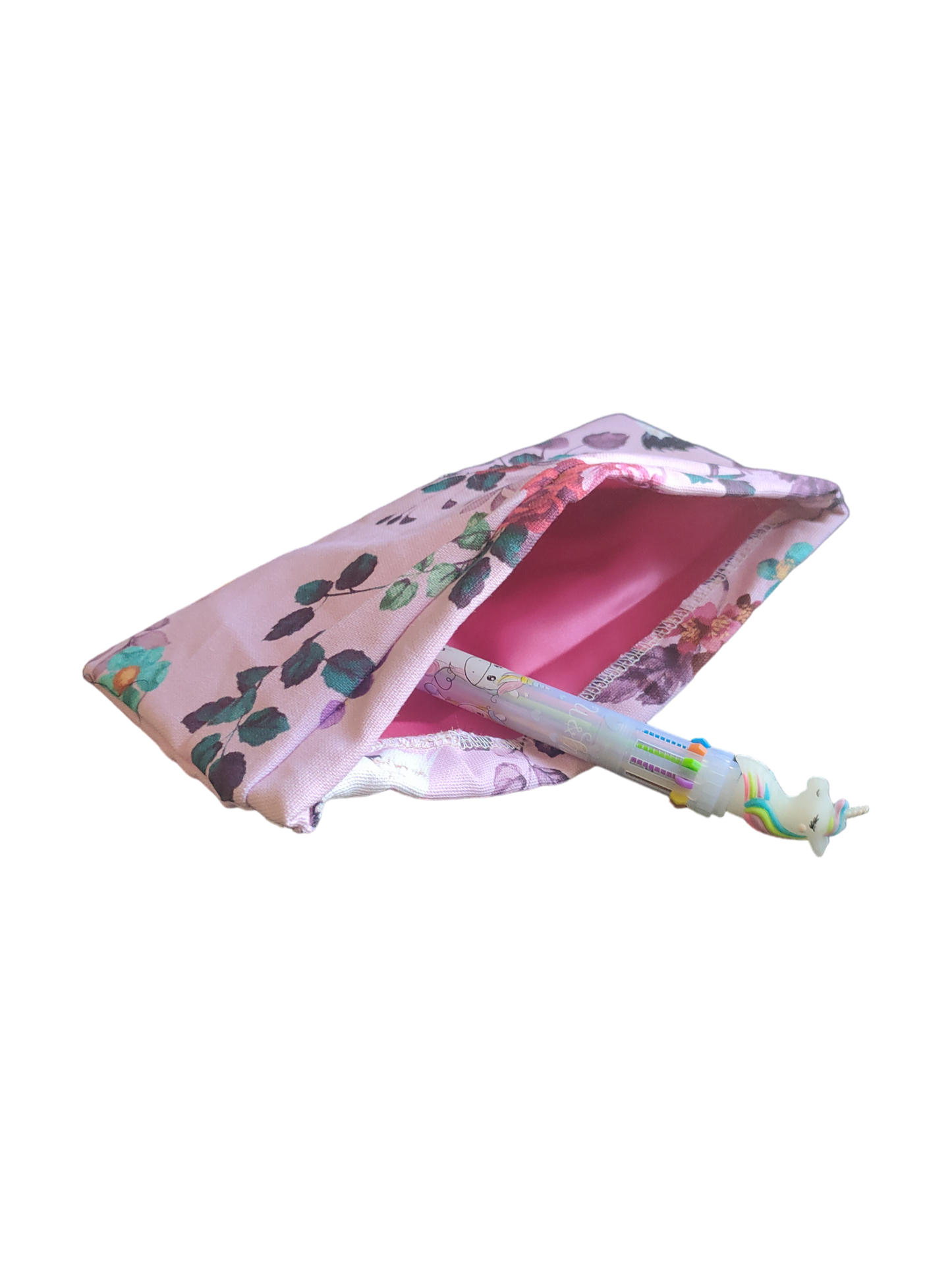 ZIPLESS WIRED STORAGE POUCHES | Pink Floral