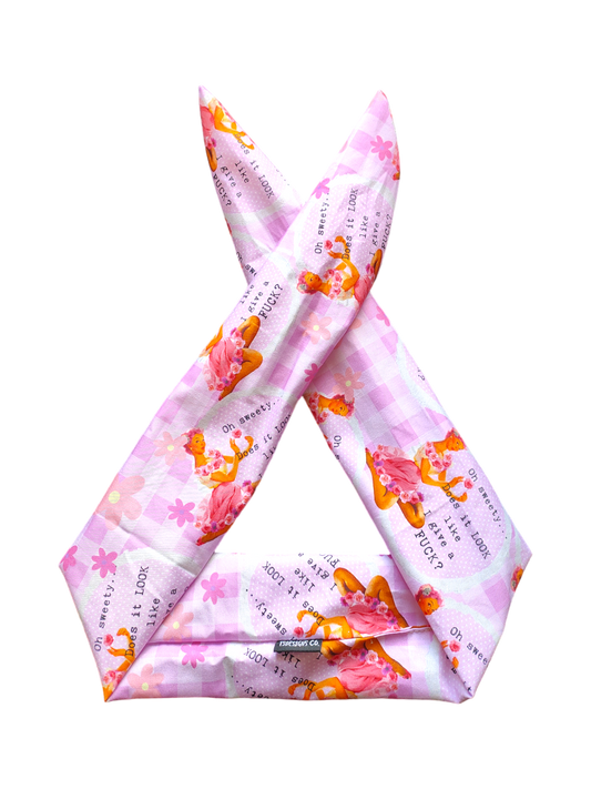 BETTY BOO BANDS™ WIRED HEADWRAP | 18+ Swear Band | Oh Sweety...Does it Look Like I Give a F*ck?