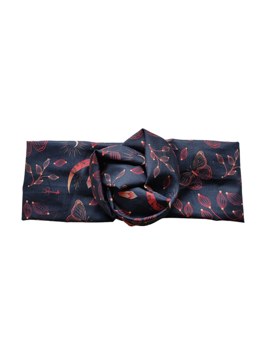 BETTY BOO BANDS™ WIRED HEADWRAP | Moon Spirit | Red on Black