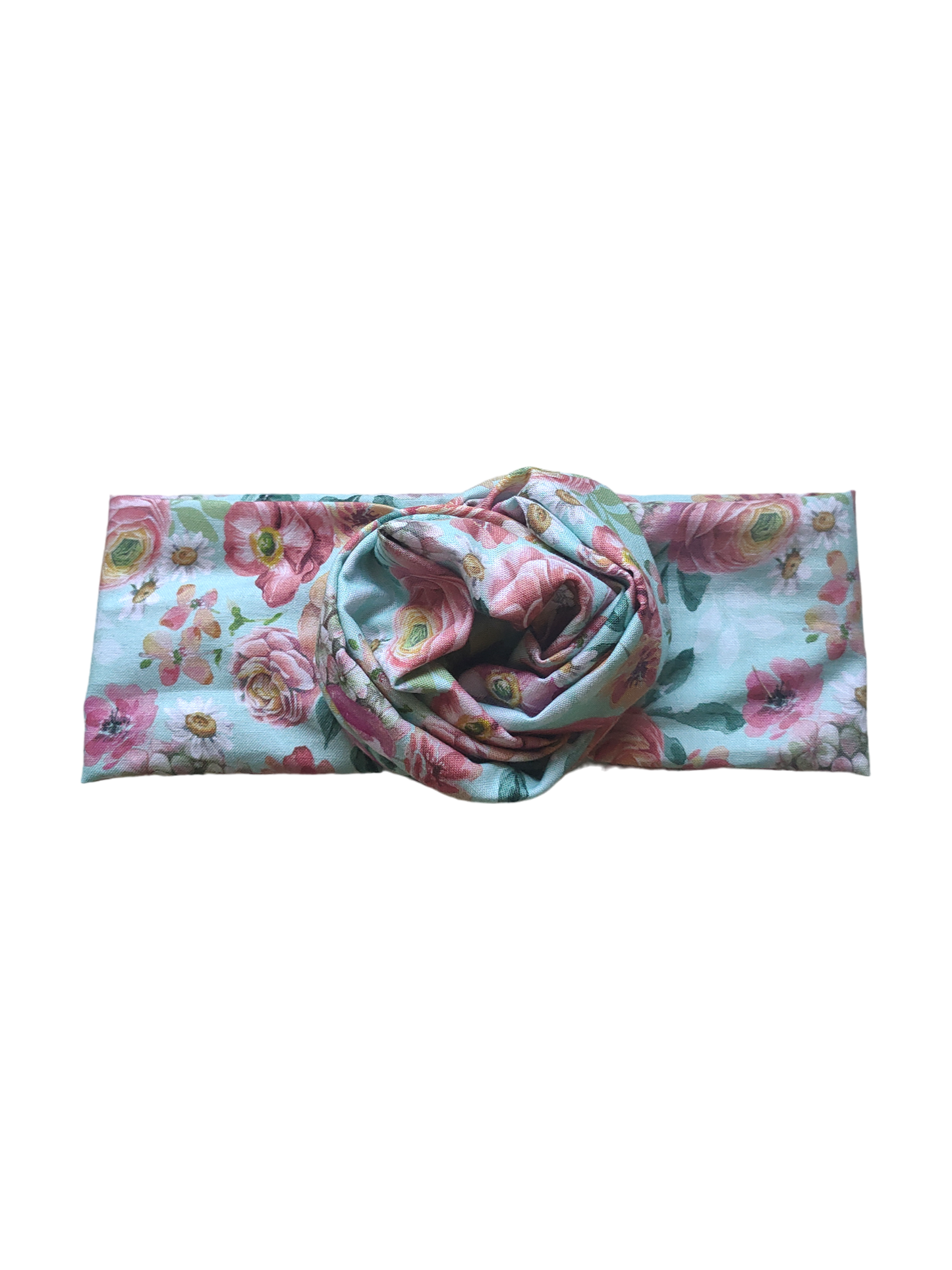 BETTY BOO BANDS™ WIRED HEADWRAP | Vintage Floral Aqua Green