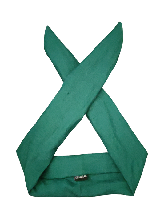 BETTY BOO BANDS™ WIRED HEADWRAP | + ZIP POCKET | Forest Green