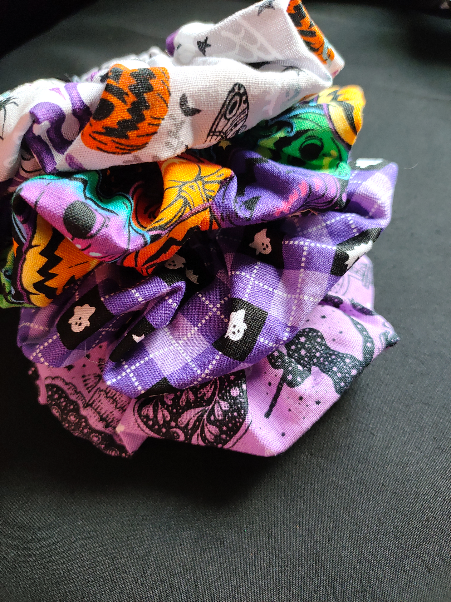 BUNDLE PACKS | 4-set MINI Scrunchies | Witchy | Purple Pack
