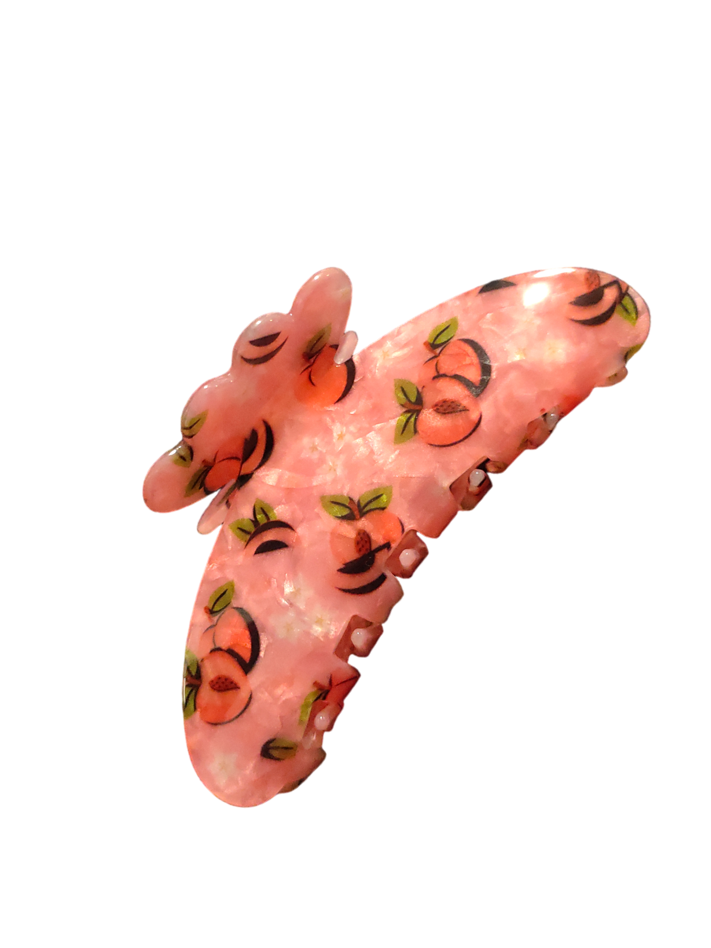 HAIR CLAW | Peachy Pink Floral | Medium