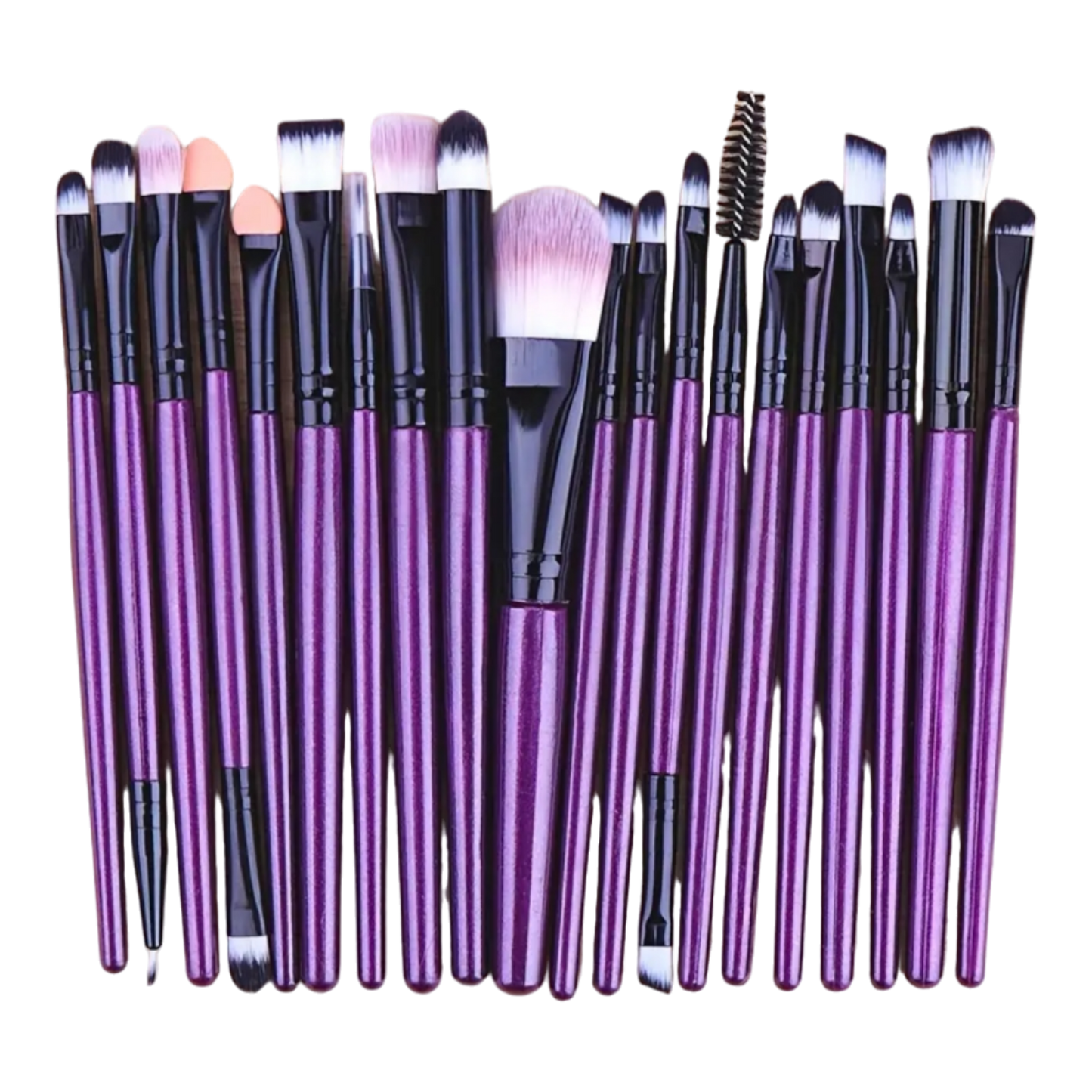 MAKEUP BRUSHES | Purple & Black | 20 pieces