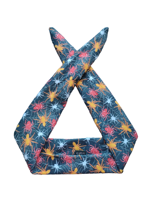 BETTY BOO BANDS™ WIRED HEADWRAP | Flannelette Spiders