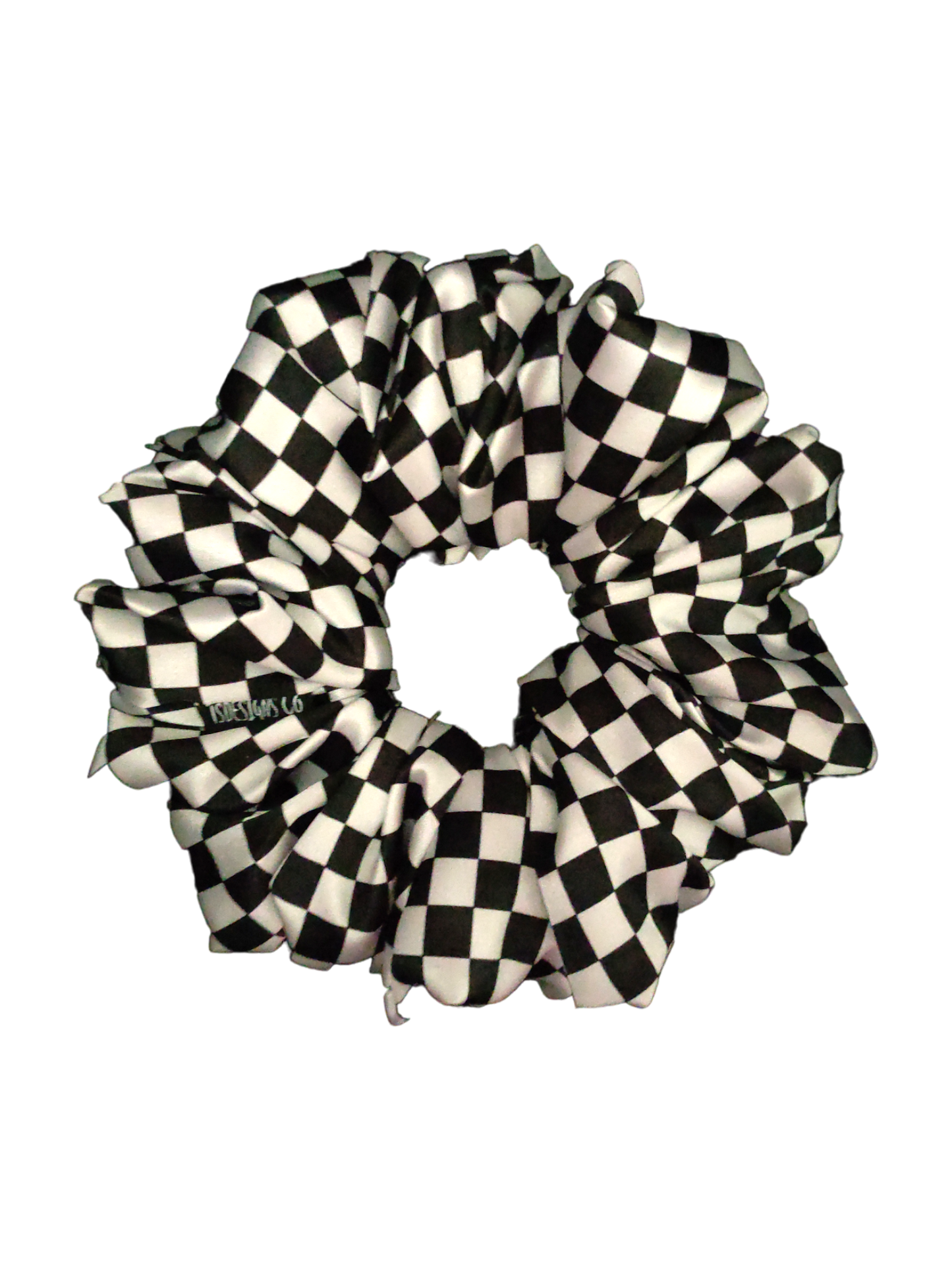 LARGE Satin Checkered | Black & White