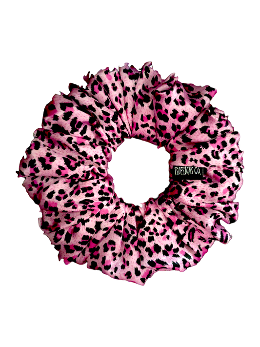 LARGE Satin Leopard | Pink