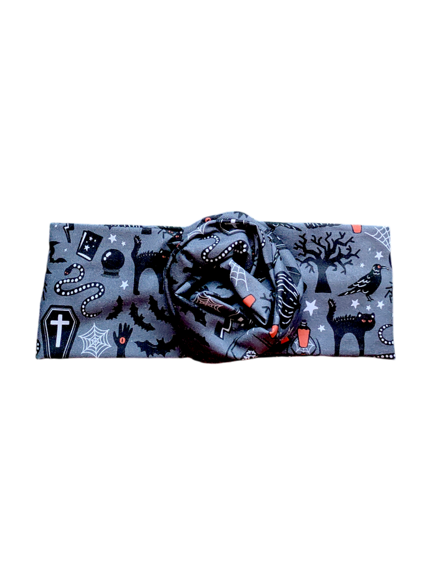 BETTY BOO BANDS™ WIRED HEADWRAP | Halloween Night | Grey & Black