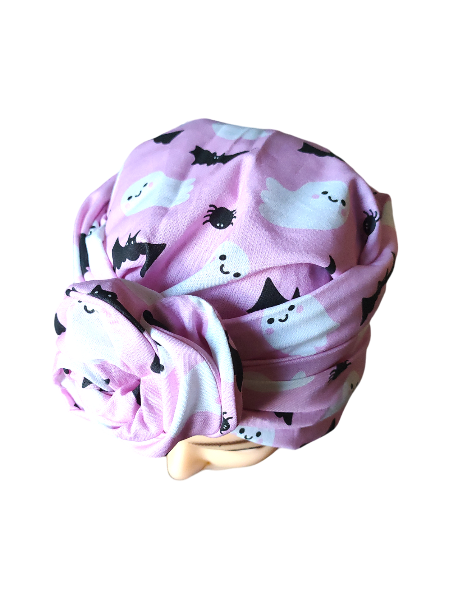 BETTY BOO WIRED TURBAN WRAP | Ghost & Bats | Pink