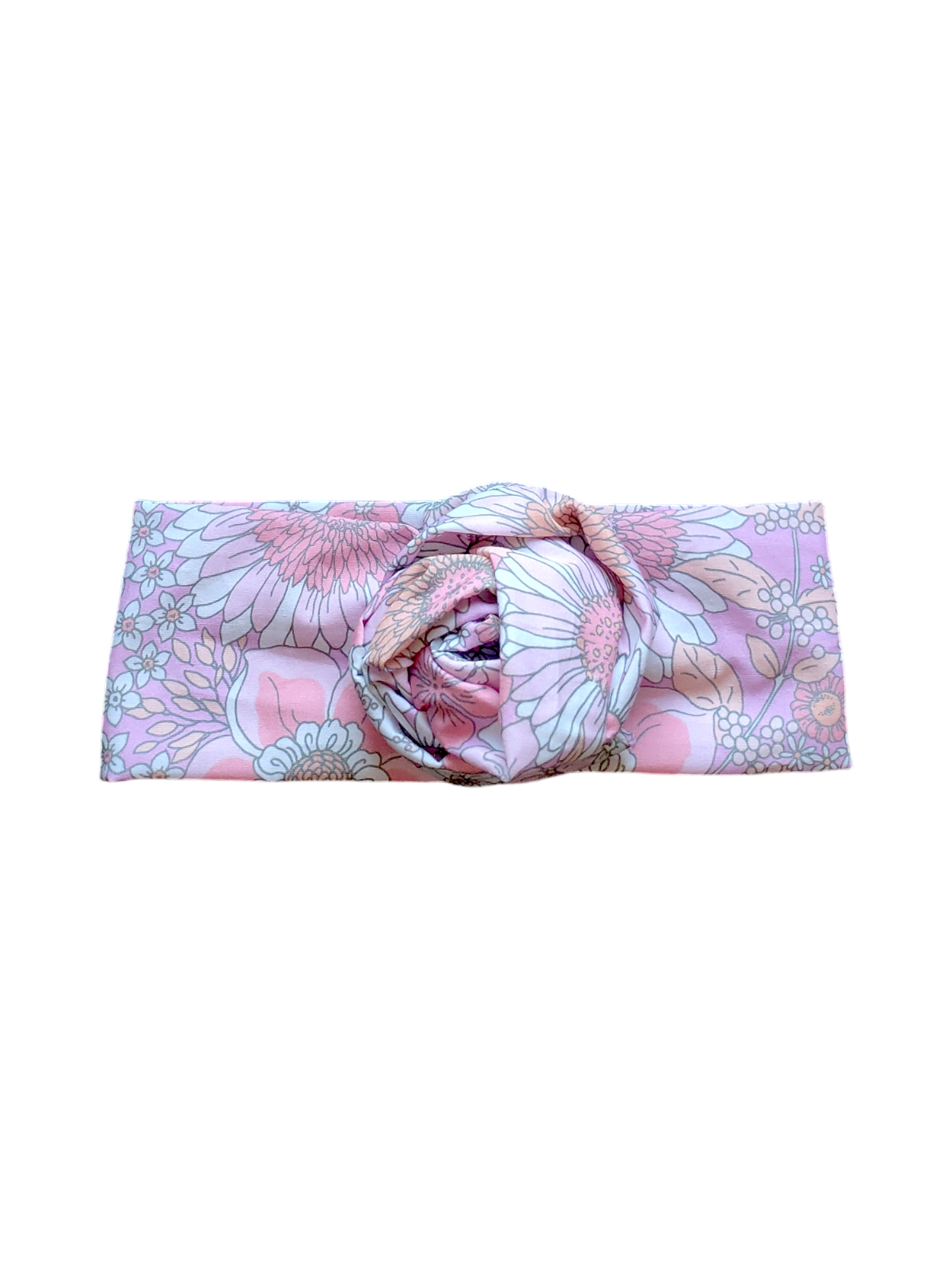 BETTY BOO BANDS™ WIRED HEADWRAP | Poplin Floral | Light Pink