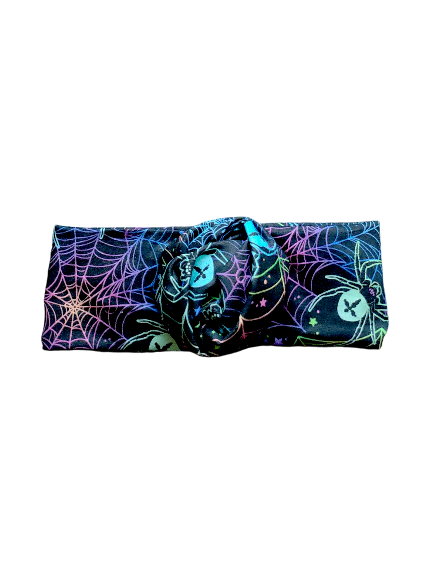 BETTY BOO BANDS™ WIRED HEADWRAP | Halloween Spiders | Neon Rainbow