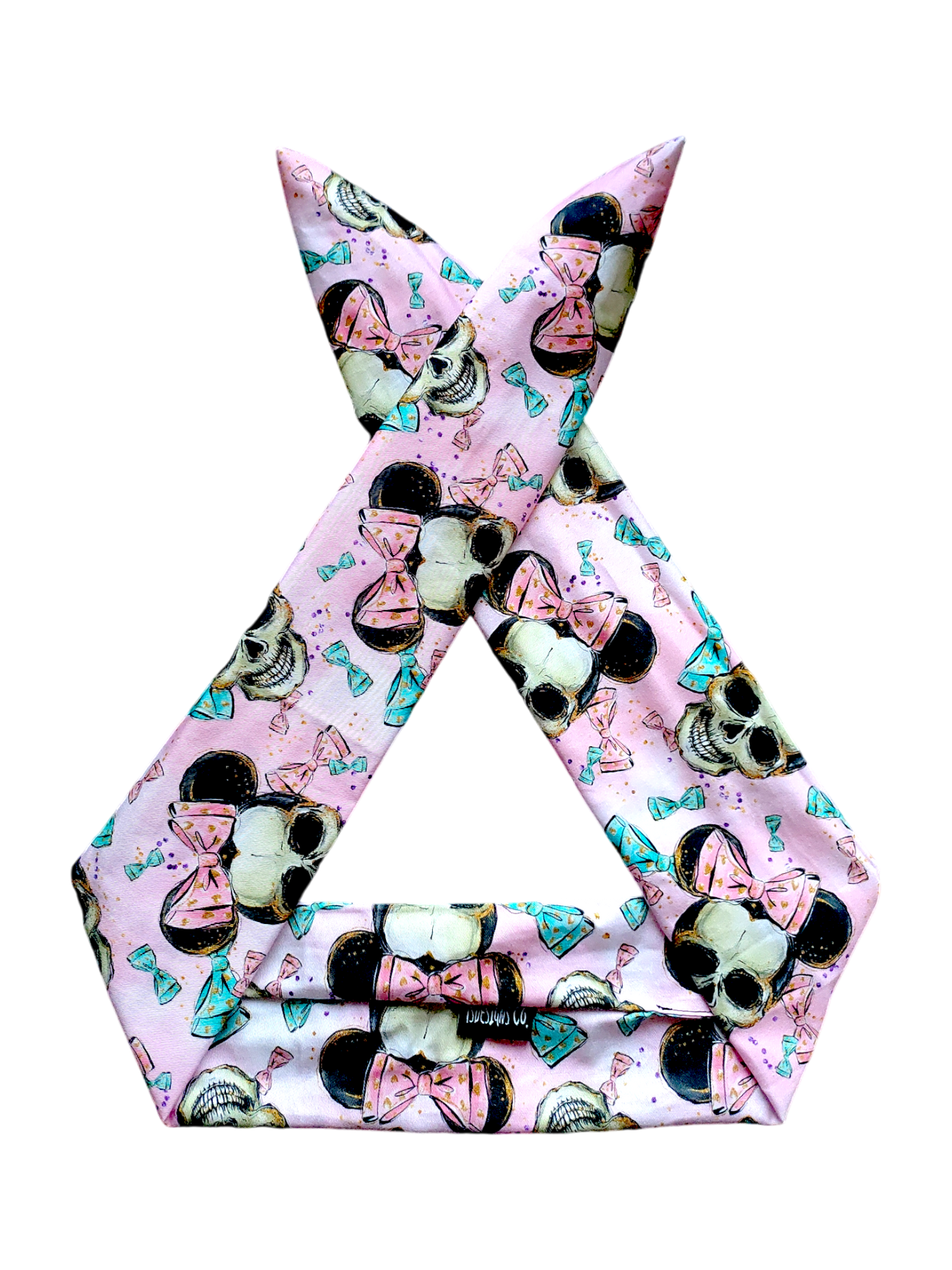 BETTY BOO BANDS™ WIRED HEADWRAP | Day of the Dead Mouse & Bows | Pink