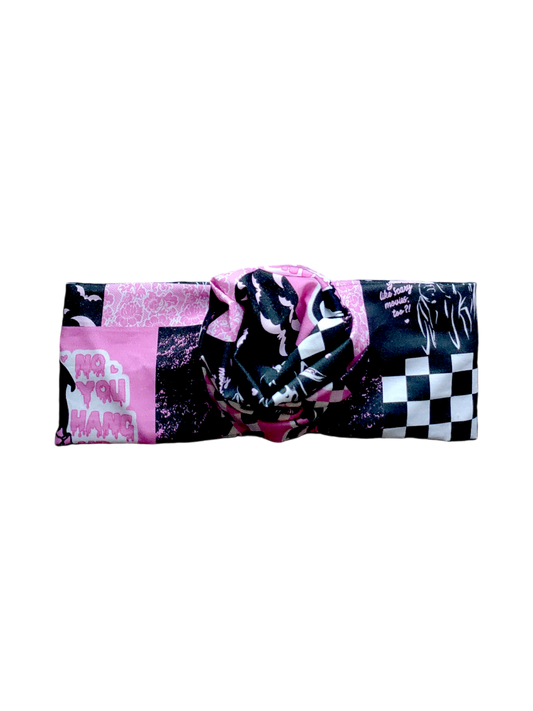 BETTY BOO BANDS™ WIRED HEADWRAP | Ghost Face | No, You Hang Up | Pink