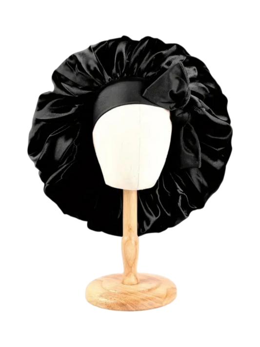 BETTY BOO HAIR BONNETS | Satin Black