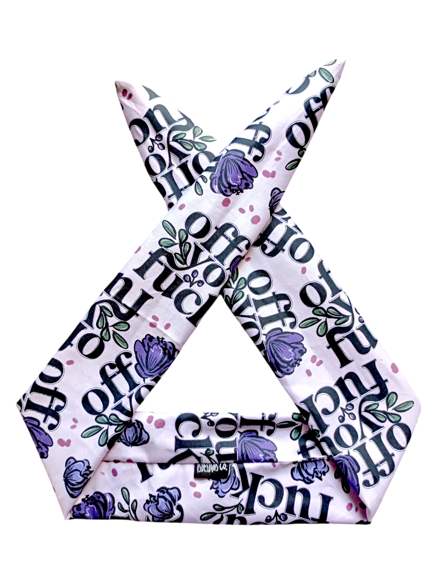 BETTY BOO BANDS™ WIRED HEADWRAP | 18+ Swear Band | Off You F*ck | Purple