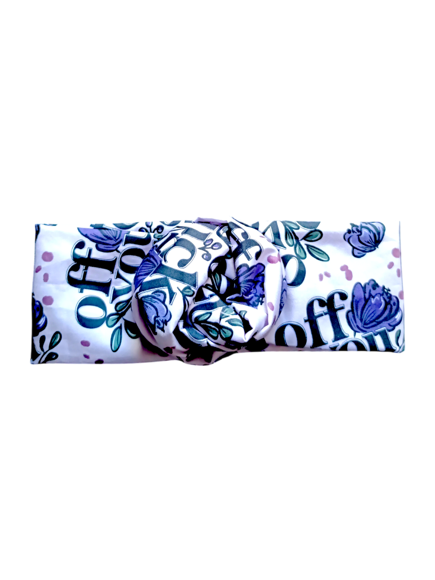 BETTY BOO BANDS™ WIRED HEADWRAP | 18+ Swear Band | Off You F*ck | Purple