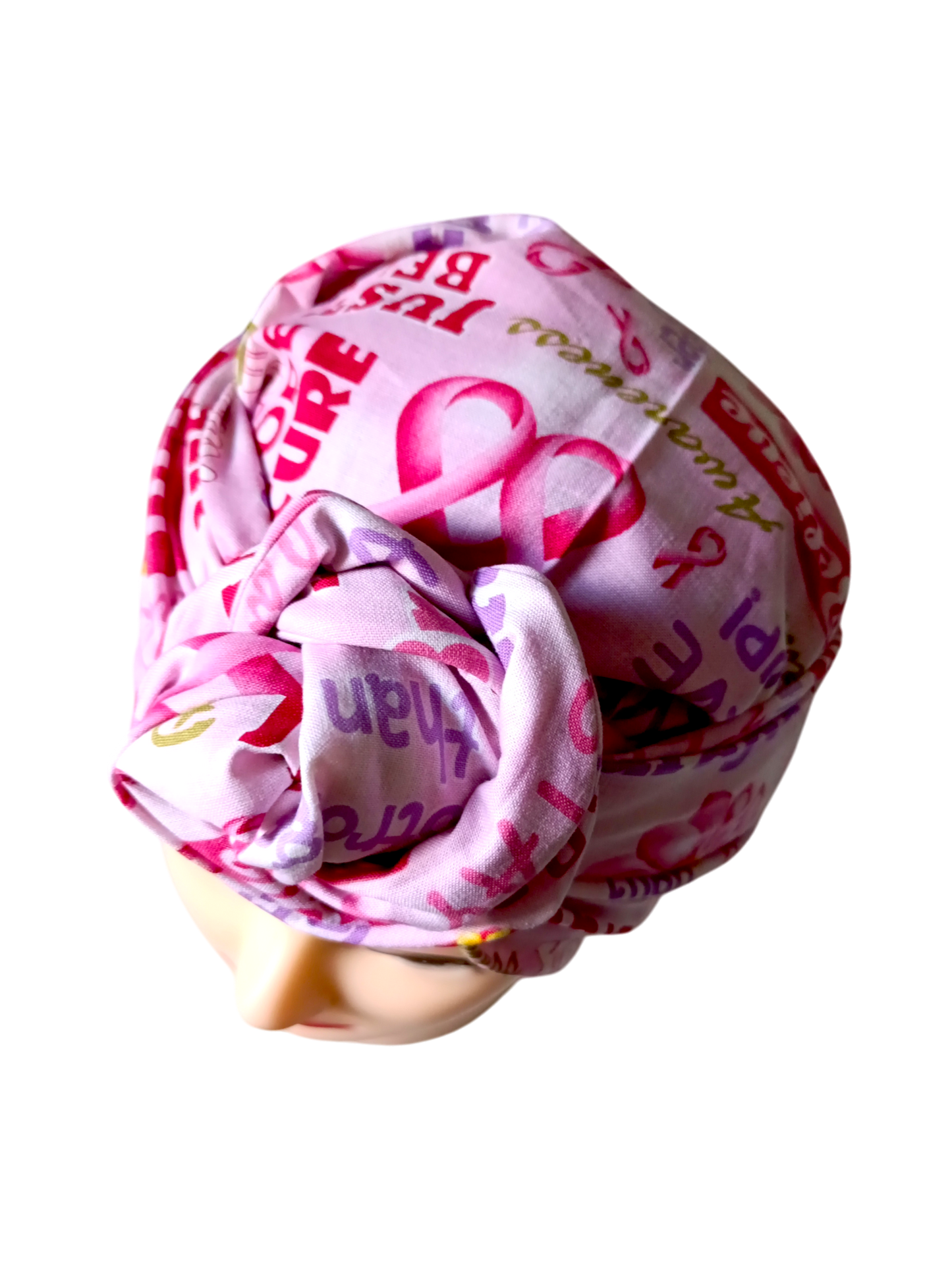 BETTY BOO WIRED TURBAN WRAP | Breast Cancer Awareness | Pink