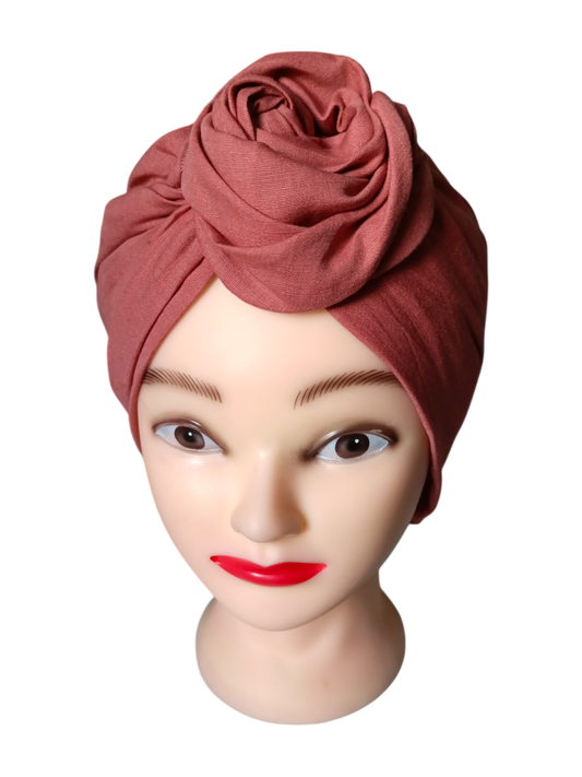 BETTY BOO WIRED TURBAN WRAP | Linen Rose