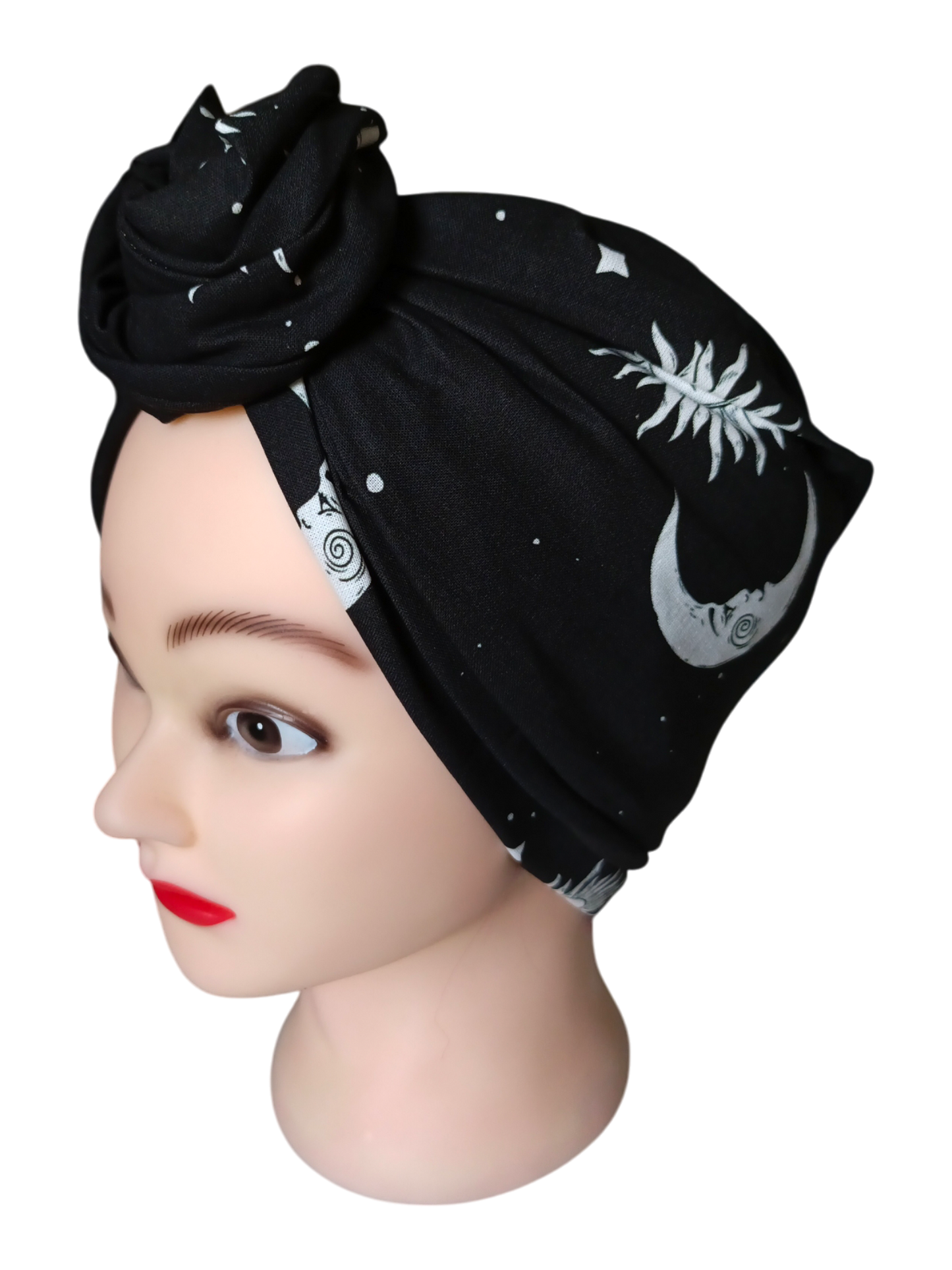 BETTY BOO WIRED TURBAN WRAP | Moon, Sun, & Stars