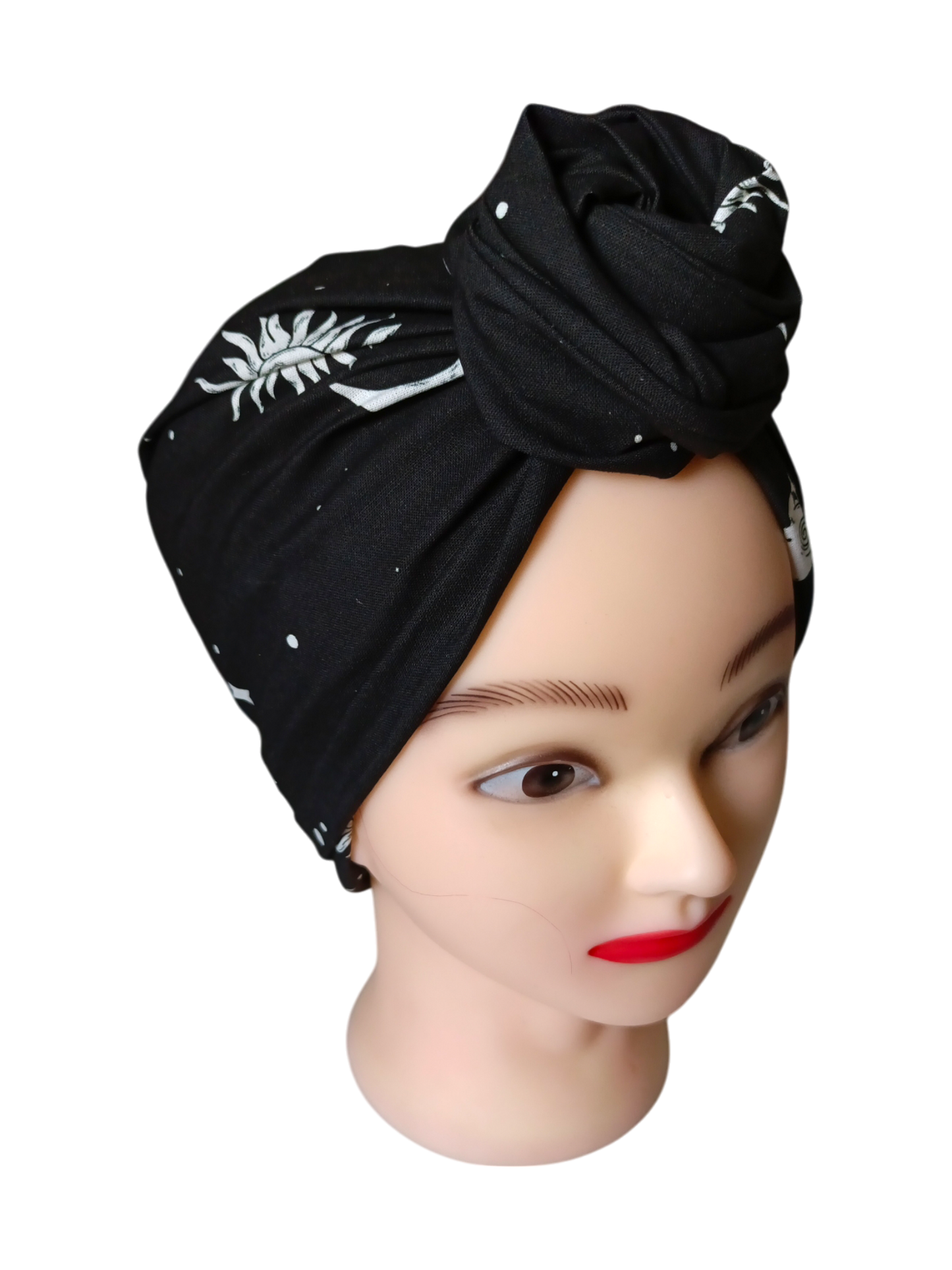 BETTY BOO WIRED TURBAN WRAP | Moon, Sun, & Stars