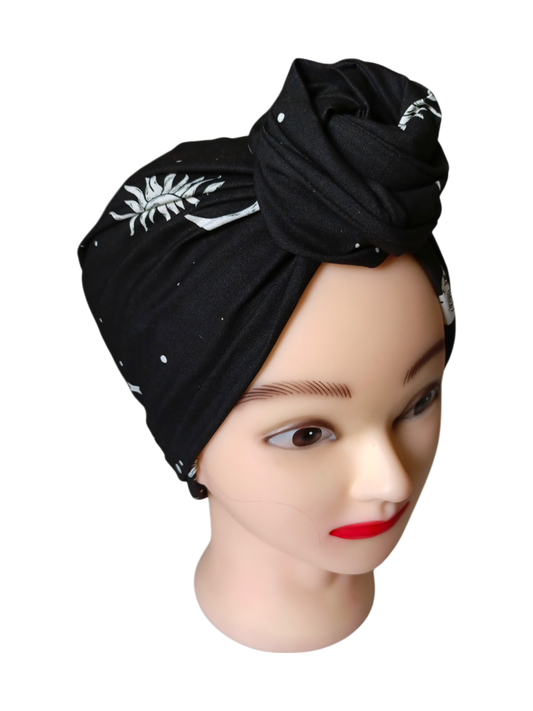 BETTY BOO WIRED TURBAN WRAP | Moon, Sun, & Stars