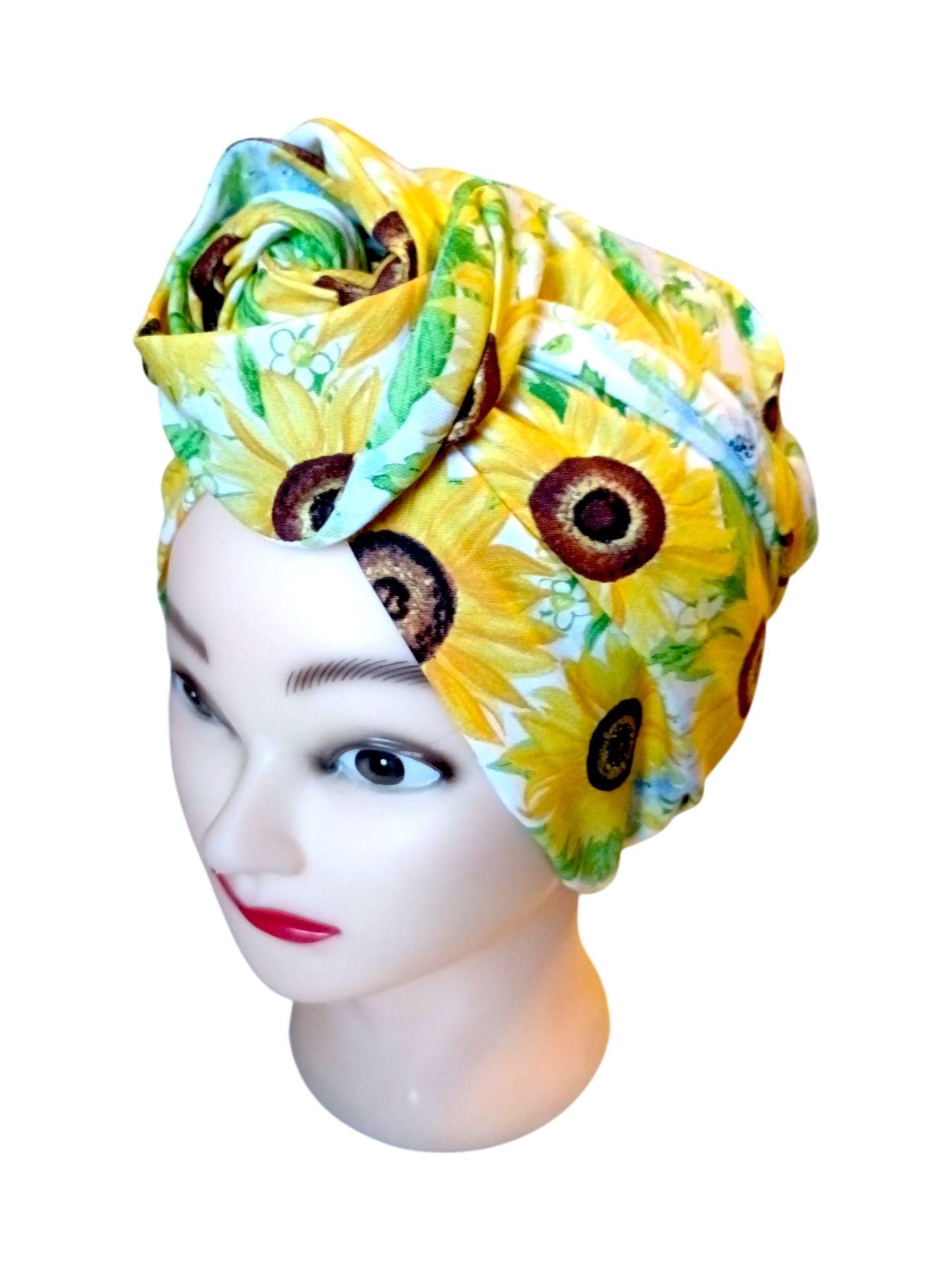 BETTY BOO WIRED TURBAN WRAP | Sunflowers