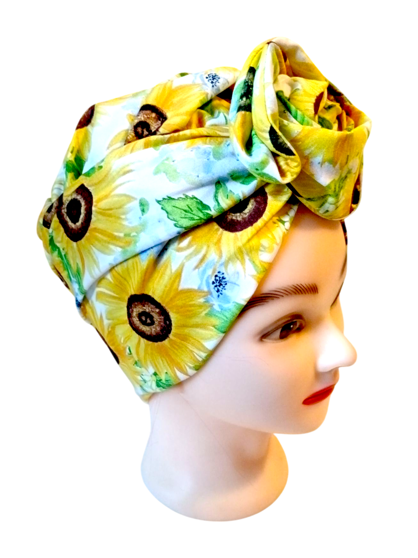 BETTY BOO WIRED TURBAN WRAP | Sunflowers