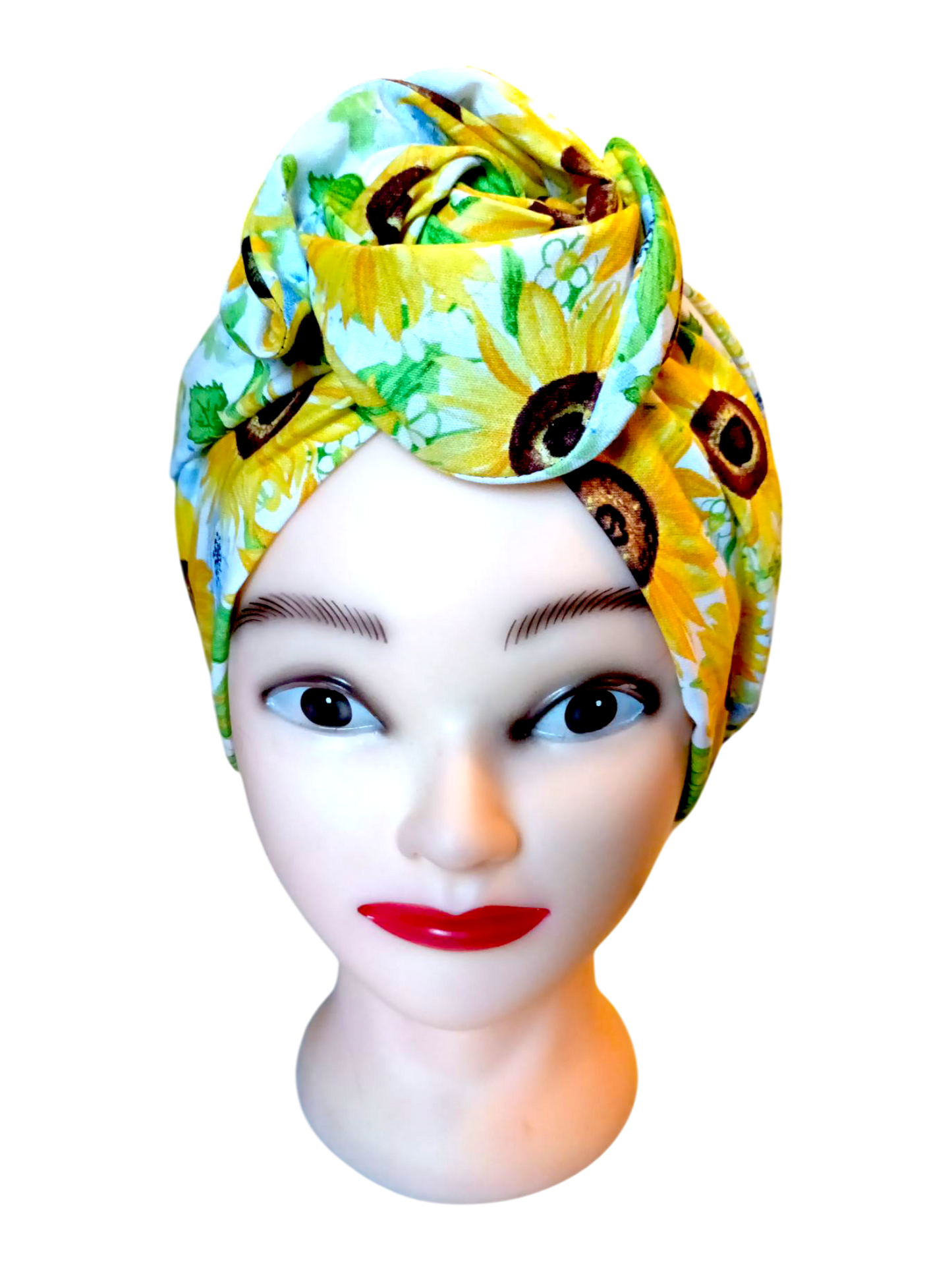 BETTY BOO WIRED TURBAN WRAP | Sunflowers