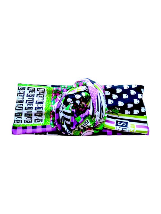 BETTY BOO BANDS™ WIRED HEADWRAP |  Tim Burton | Green, Purple, Ghosts & Beetlejuice Lycra