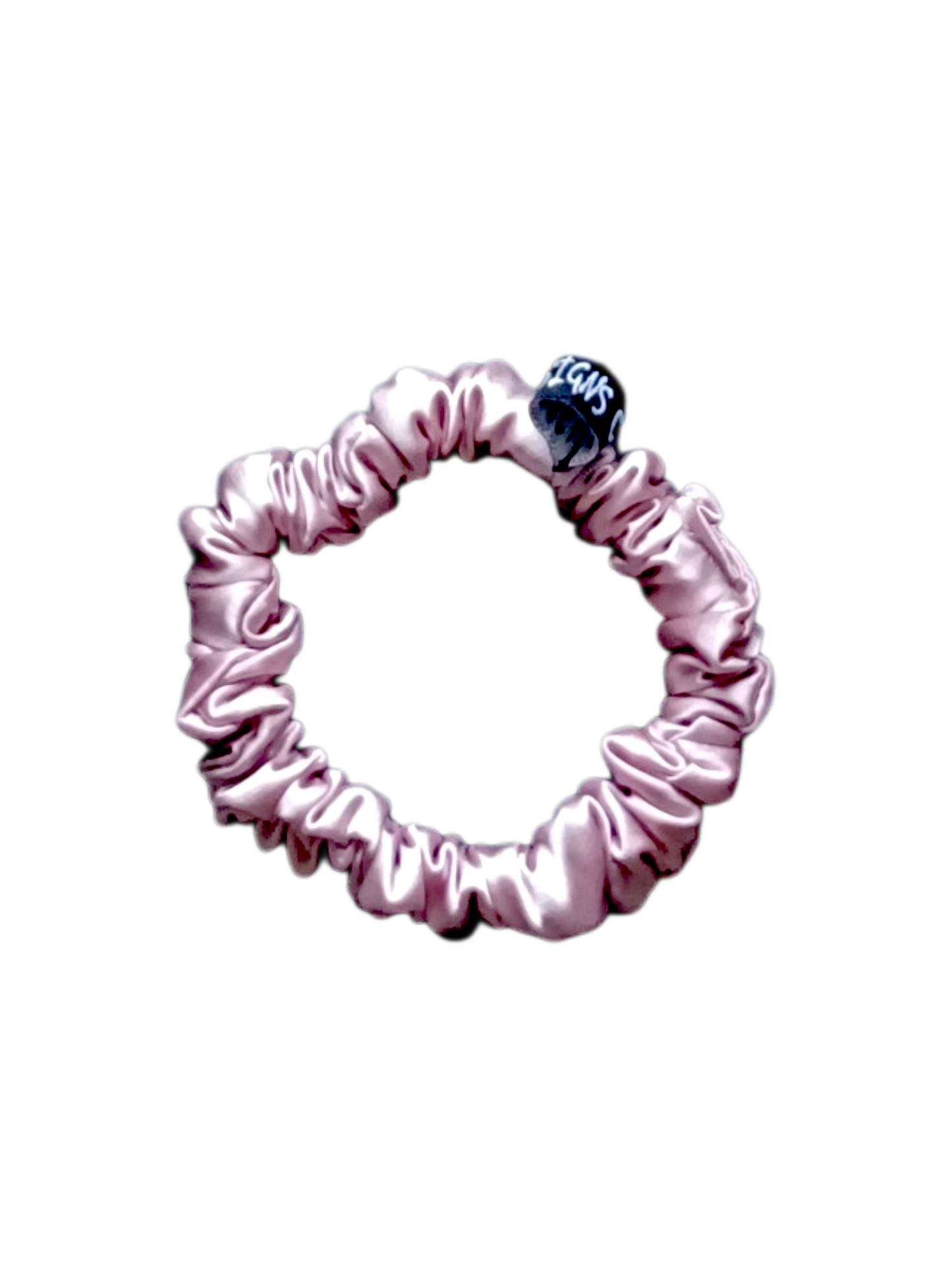 THIN SCRUNCHIES Satin Dusty Pink