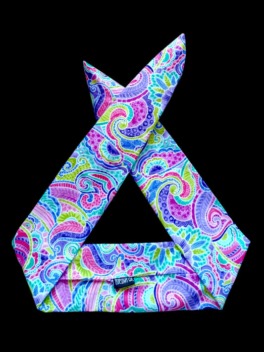 BETTY BOO BANDS™ WIRED HEADWRAP | Paisley | Rainbow Pastels