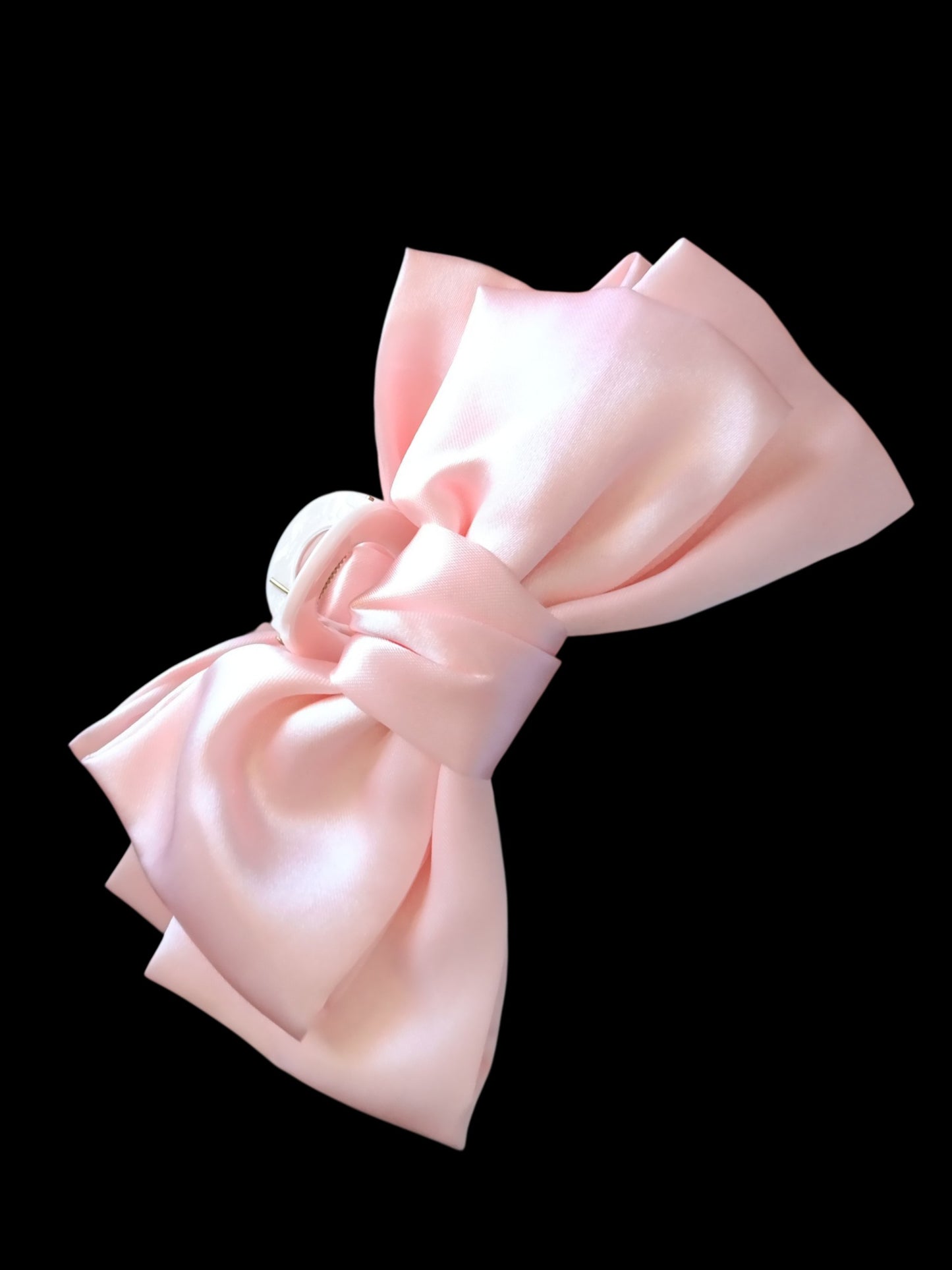 HAIR CLAW | Satin Bow Pink