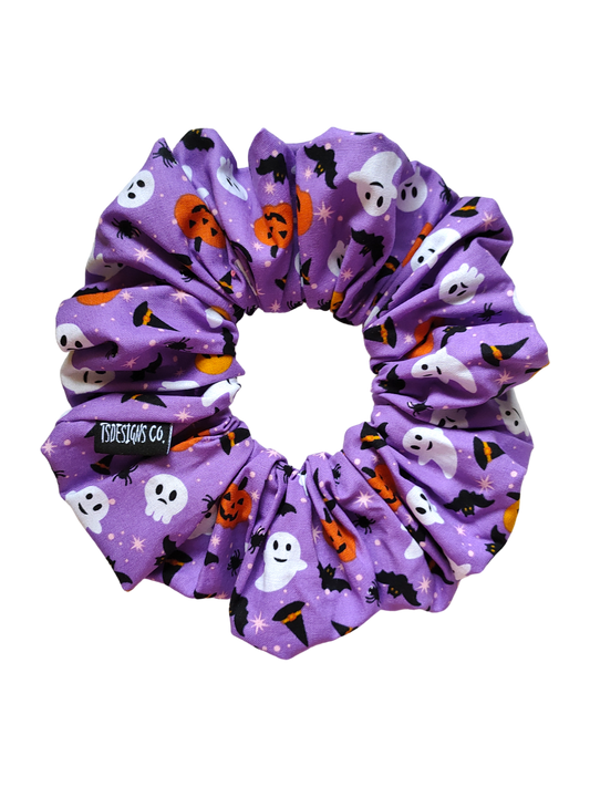 LARGE Halloween | Bats, Boo & Pumpkins Purple