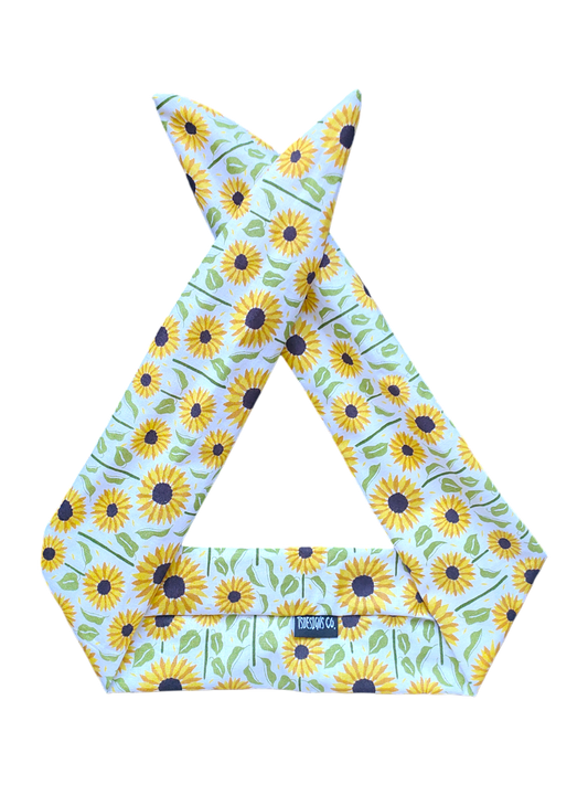 BETTY BOO BANDS™ WIRED HEADWRAP | Sunflower with Stalks