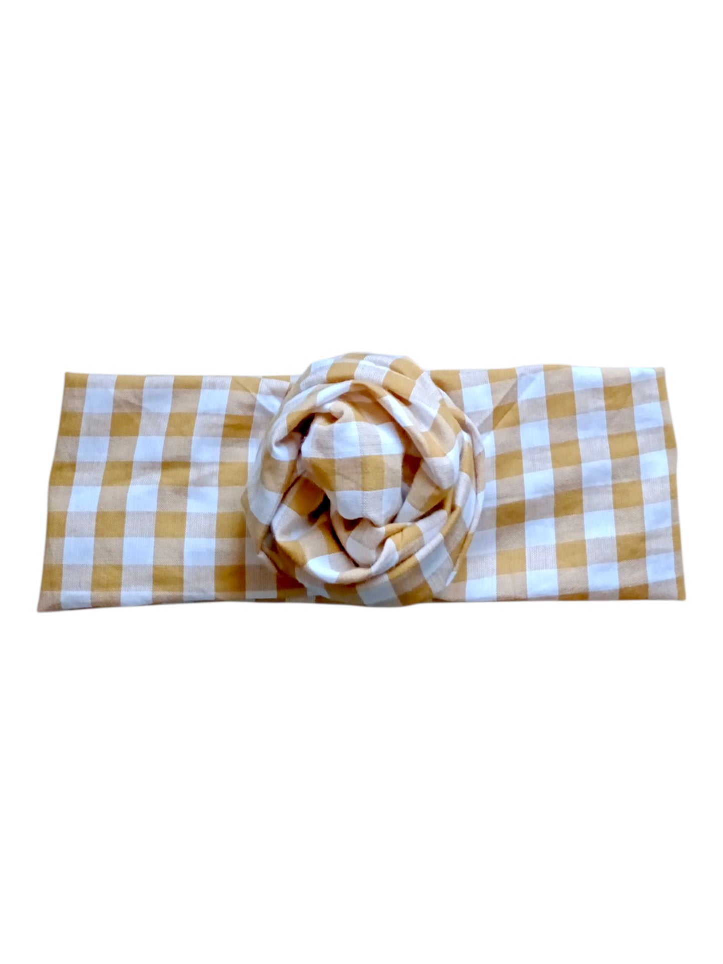 BETTY BOO BANDS™ WIRED HEADWRAP | Gingham | Honey Caramel