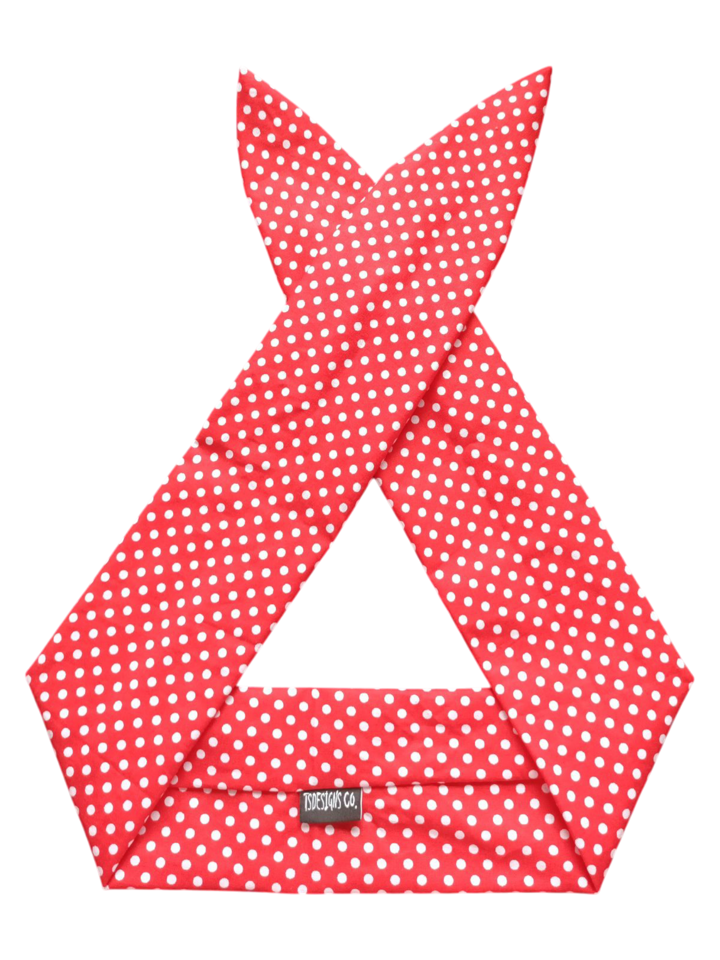 BETTY BOO BANDS™ WIRED HEADWRAP | Red with Mini Polkadots