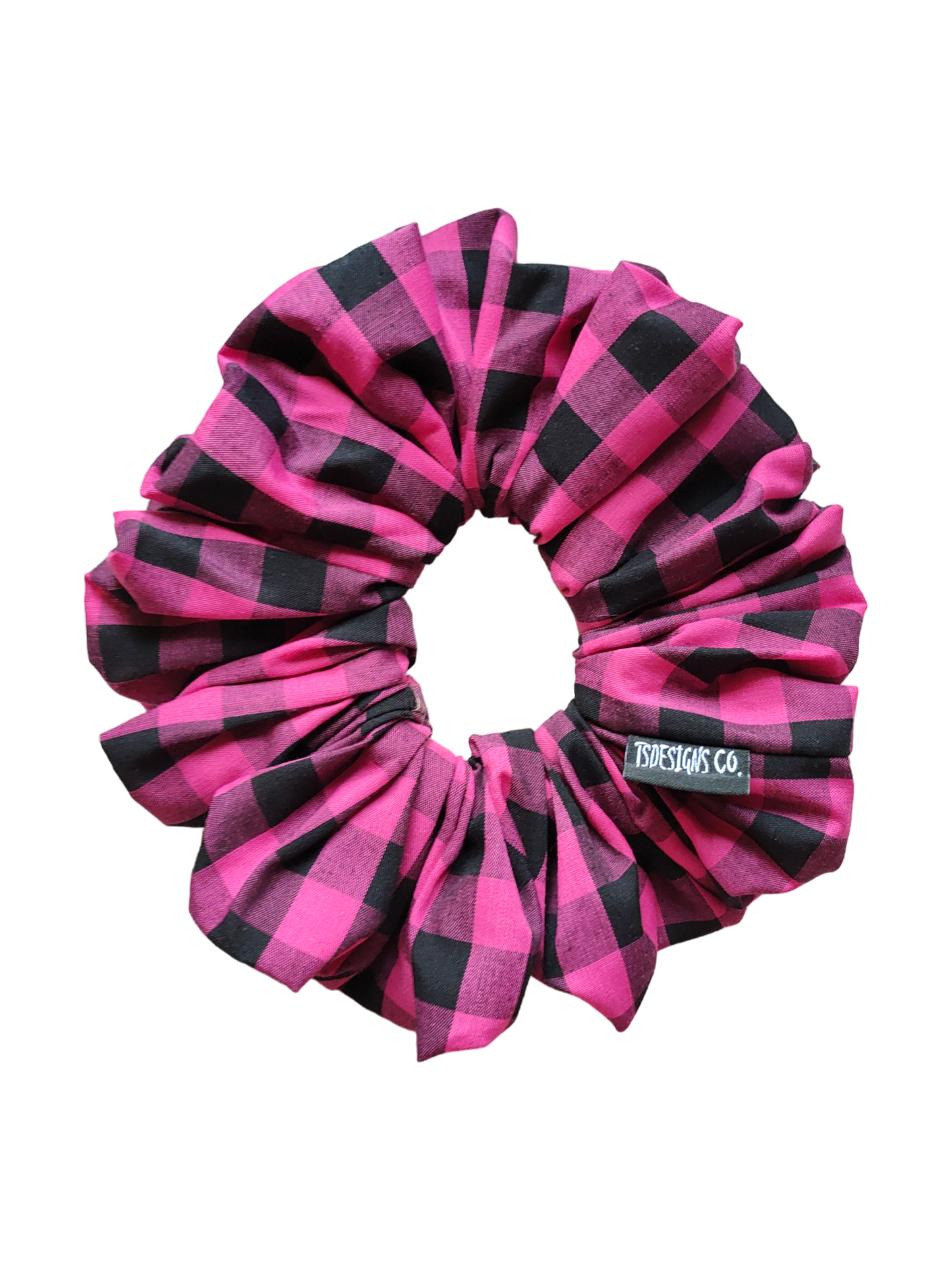 LARGE Gingham | Pink & Black