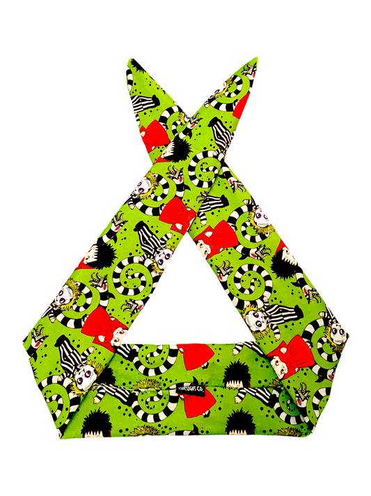 BETTY BOO BANDS™ WIRED HEADWRAP |  Tim Burton | Green & Red