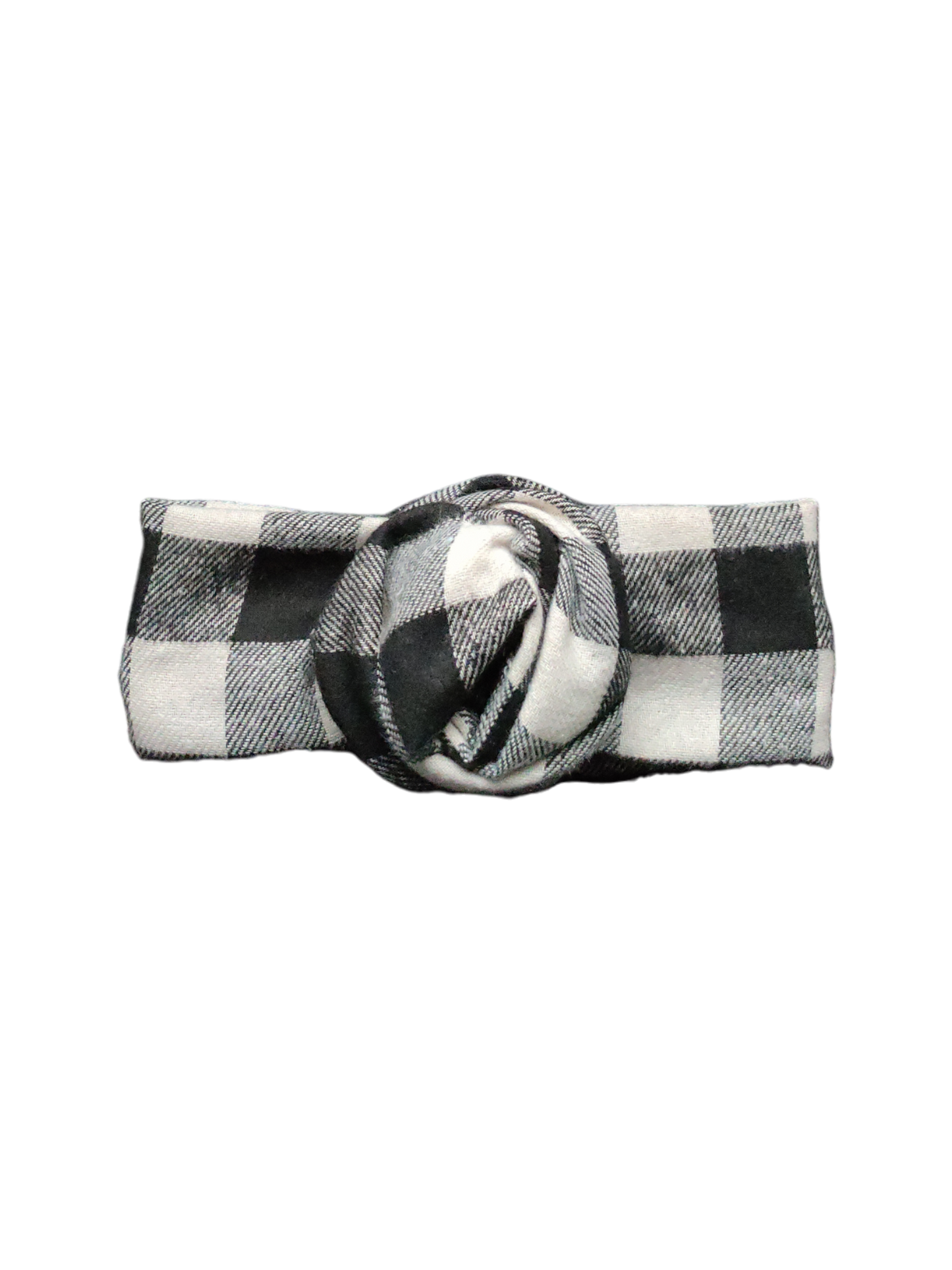 BETTY BOO BANDS™ WIRED HEADWRAP | FLUFFY WIRED BANDS | Knit Gingham Black & White