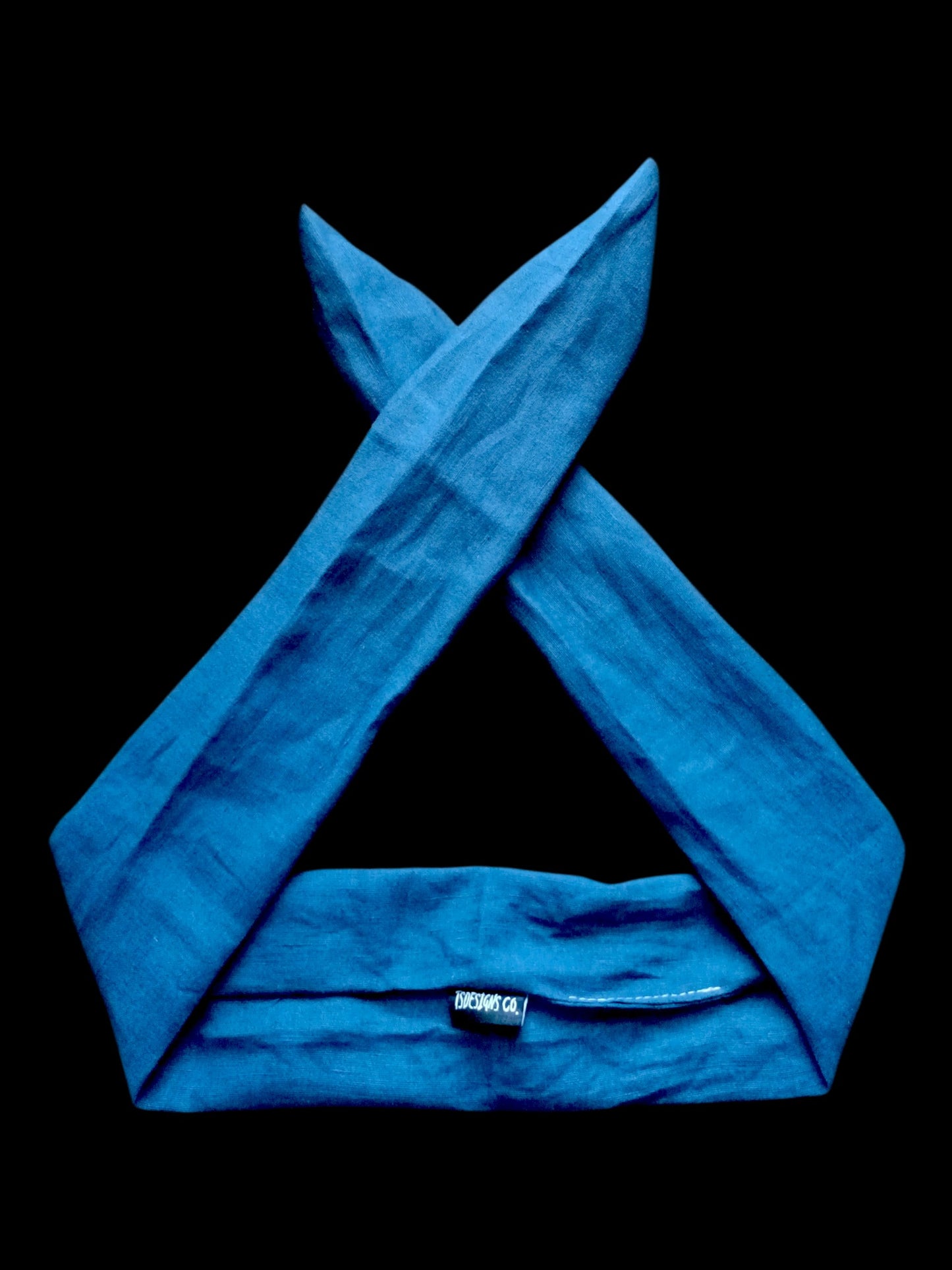 BETTY BOO BANDS™ WIRED HEADWRAP | Linen Sea Blue
