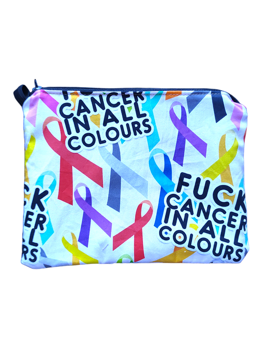 STORAGE ZIP POUCH | Swear 18+ | F*ck Cancer in All Colours