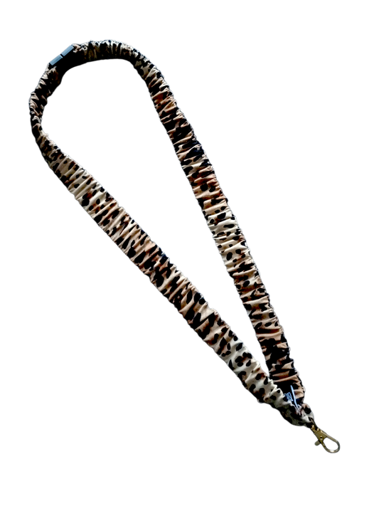 SCRUNCHIE LANYARD | Leopard