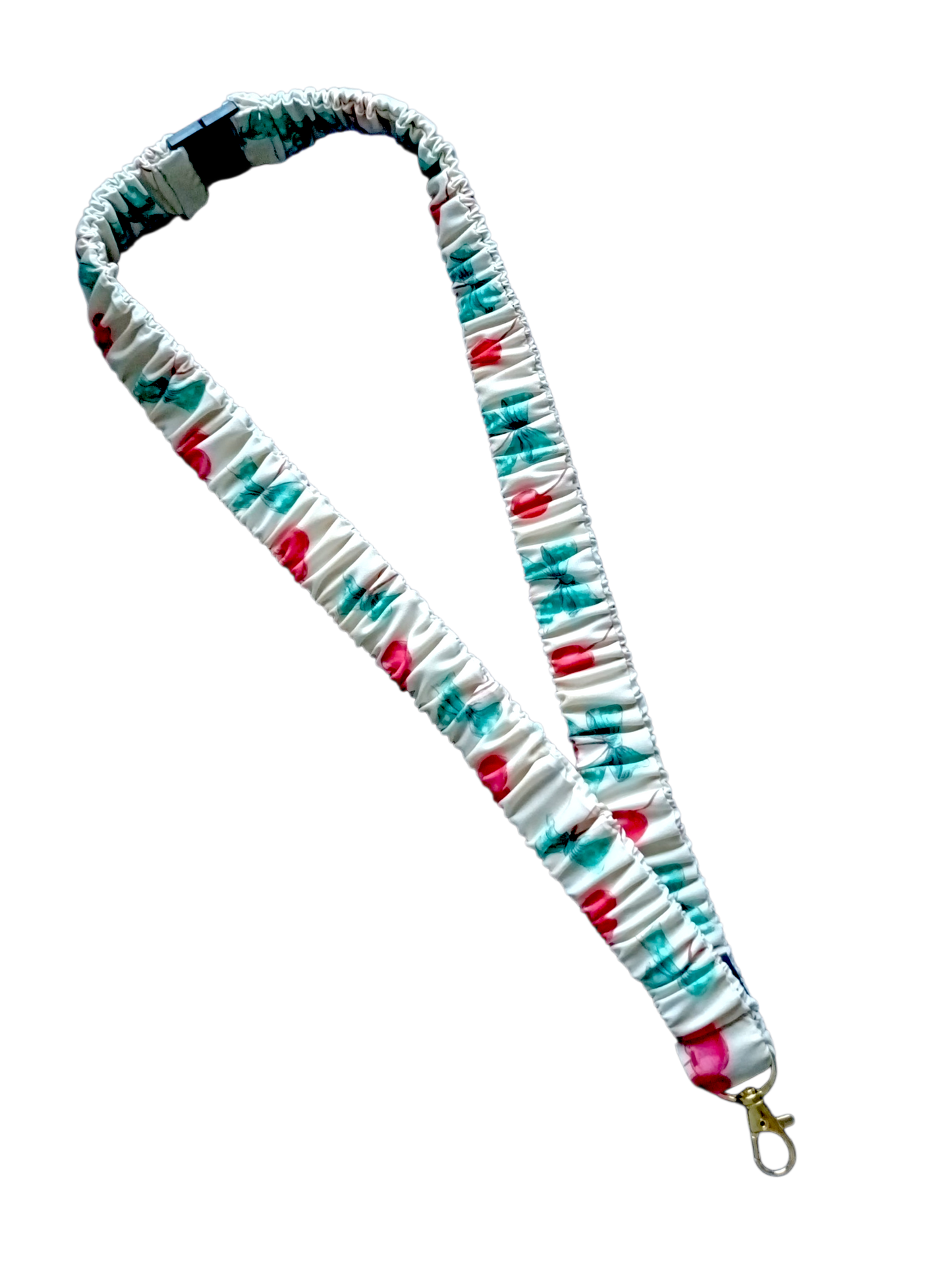 SCRUNCHIE LANYARD | Cute Cherries + Bows
