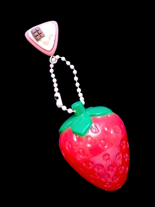 LIP GLOSS | Cute Strawberry + Key Chain