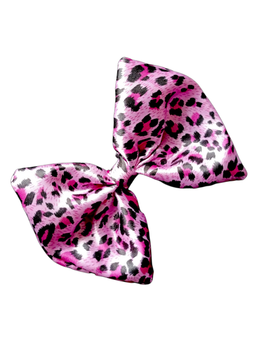 BOWS | Med Single | Satin Leopard | Pink
