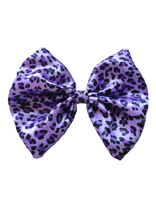 BOWS | XXL SINGLE | Satin Leopard | Purple